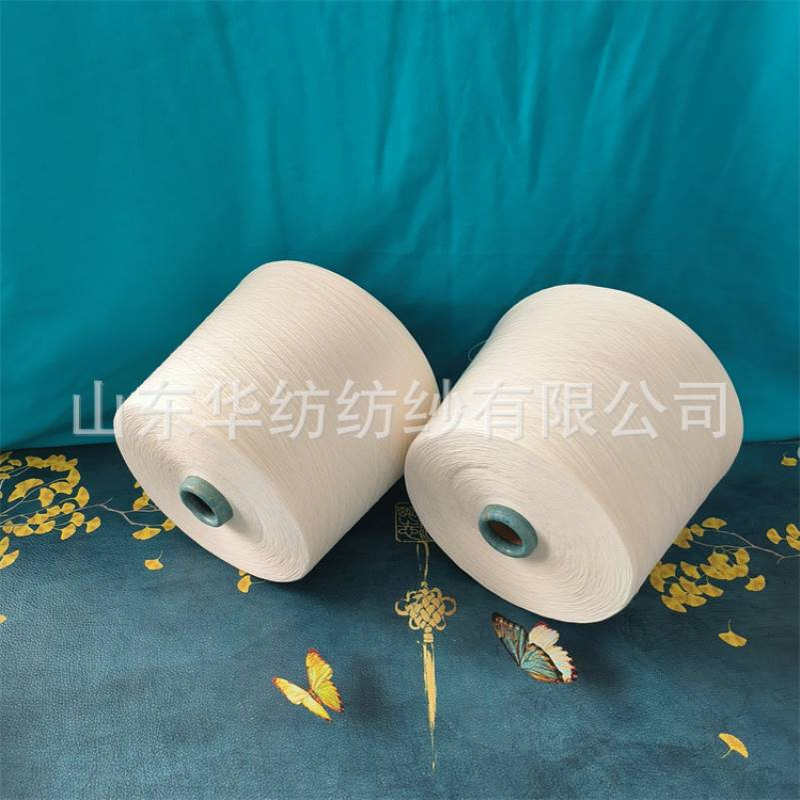 膨体腈纶包芯纱LX阻燃粘胶纱2304 汉麻再生棉纱华纺