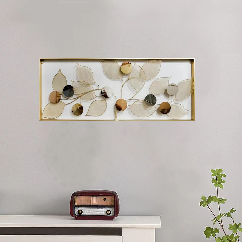 北欧铁艺壁挂创意餐厅卧室玄关墙上金属壁饰沙发背景装饰