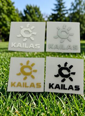 立体硅胶KAILAS凯乐石logo烫画标冲锋羽绒服logo热转印胸标潮贴