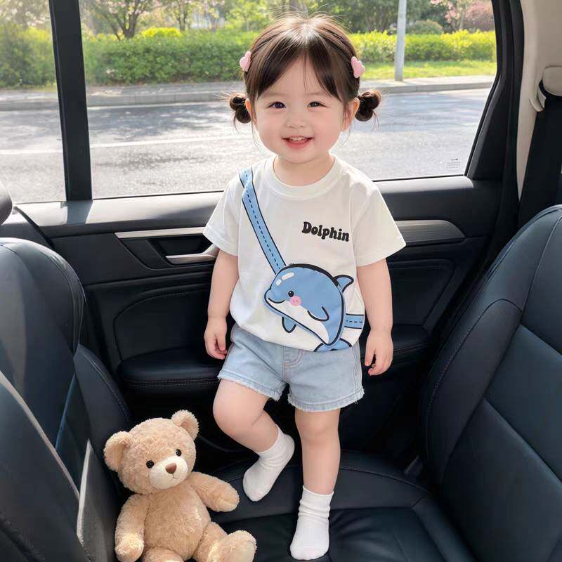 纯棉夏季男女儿童短袖t恤宝宝