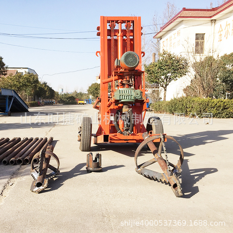 时捷家用饮水机打井机 工程地源热泵钻井机 大口径房屋基础水井钻
