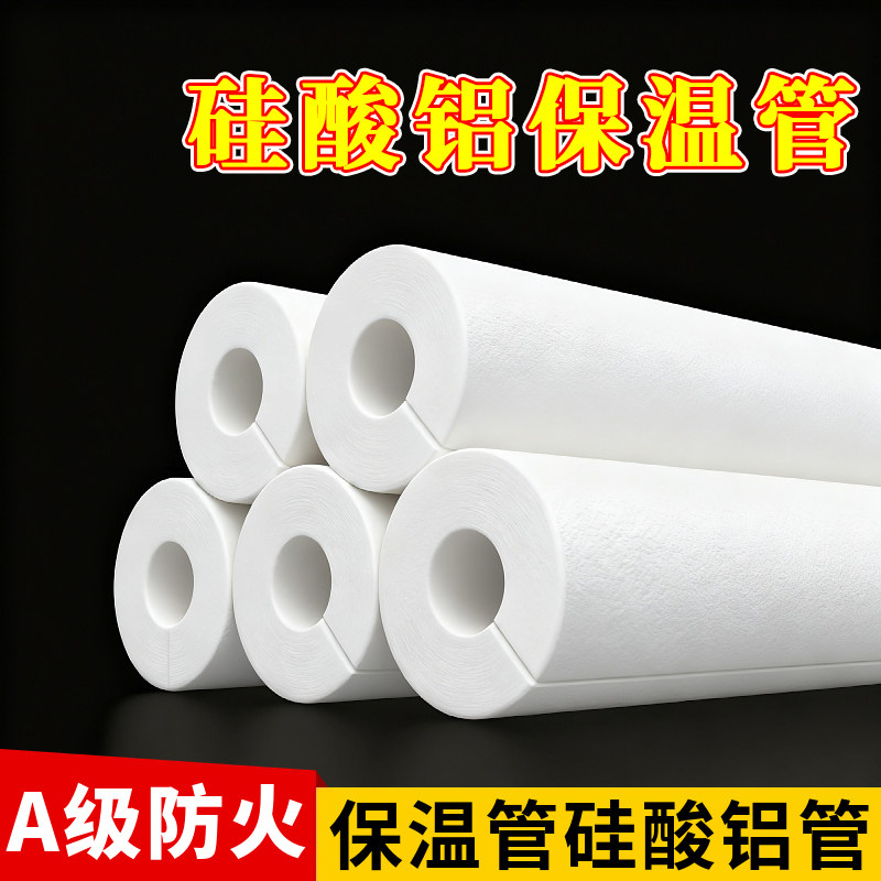 耐高温硅酸铝开口保温管壳锅炉蒸汽保温管道隔热防火阻燃保温棉管,基础建材,管道隔热保温套,淘宝优惠券,粉丝福利购,淘宝优惠卷