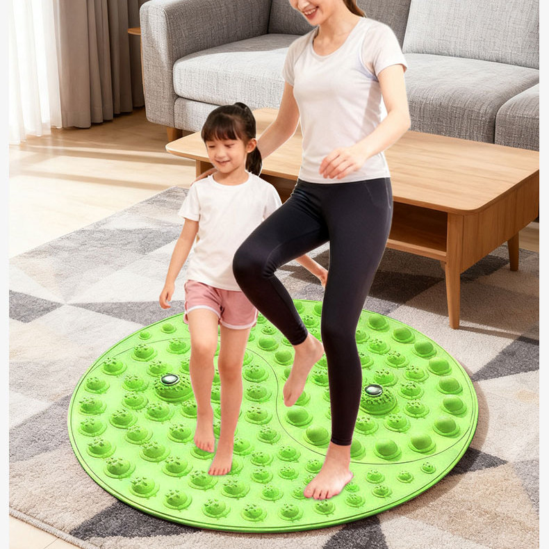 中医圆形指压板超慢跑足底按摩垫