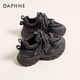 厚底百搭增高休闲运动透气鞋 达芙妮秋冬季 2026新款 秋季 老爹鞋 女鞋