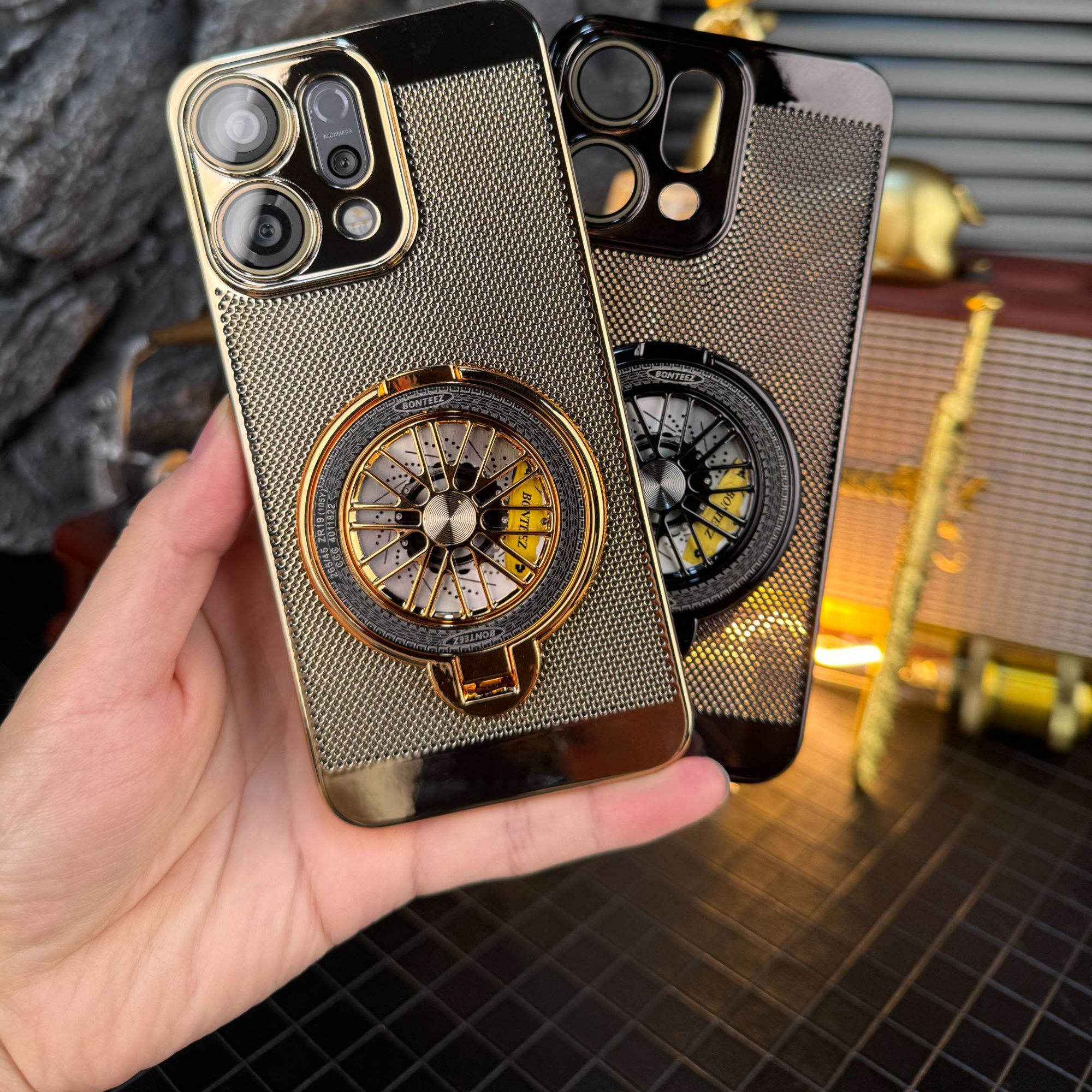 【解压陀螺支架+高清镜头膜】适用oppo reno14Pro电镀散热防摔手机壳高颜值reno14防摔全包新款2025网红爆款