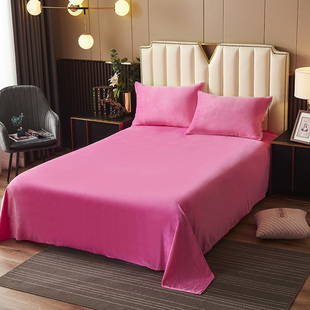优选冬季纯色灰色粉色黄色水绿水晶绒保暖直角床单单件珊瑚法兰绒