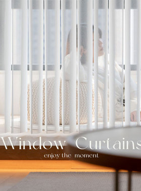 优选布盒子Fbox梦幻帘垂直帘竖百叶纱帘客厅阳台隔断电动哈纳斯窗