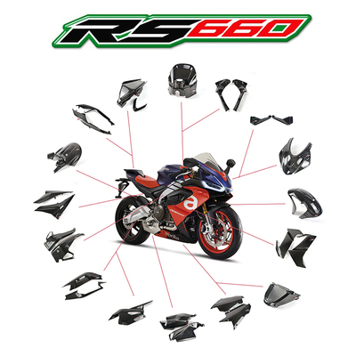 优选适用阿普利亚rs660 碳纤维改装 全车外壳前后挡泥板后摇臂定