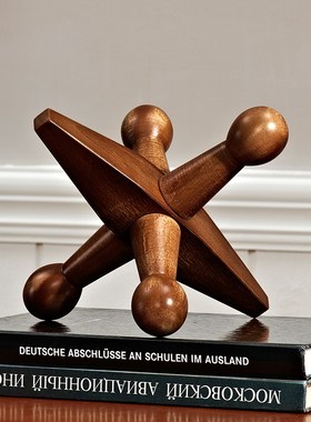 优选客厅装饰摆件桌面电视柜欧式英伦儿童房间创意摆设实木家居装