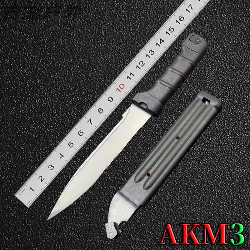 俄罗斯AKM3户外刀露营防身水果刀
