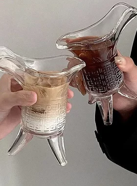 ins搞怪仿古秦始皇茶杯杯子爵杯