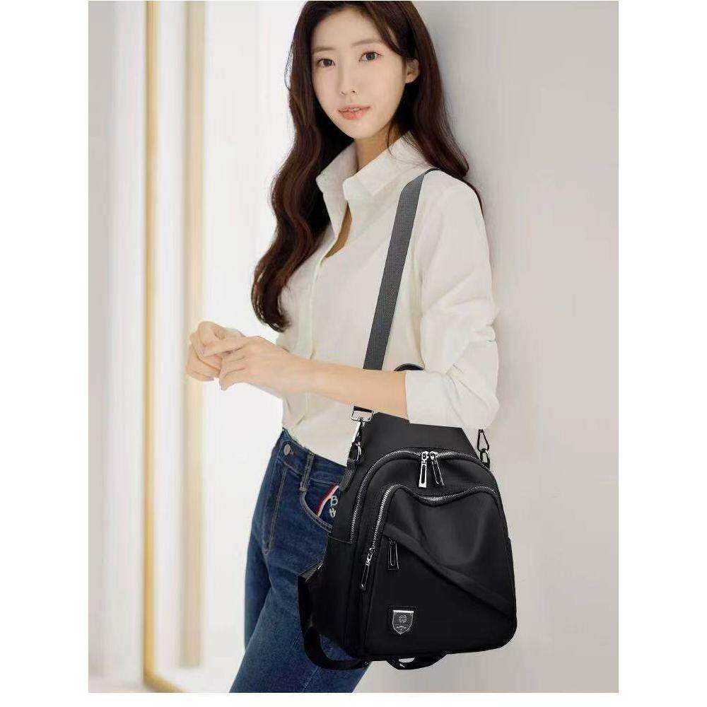 双肩包女2026新款旅行牛津布小背包女士时尚休闲背包大容量妈咪包