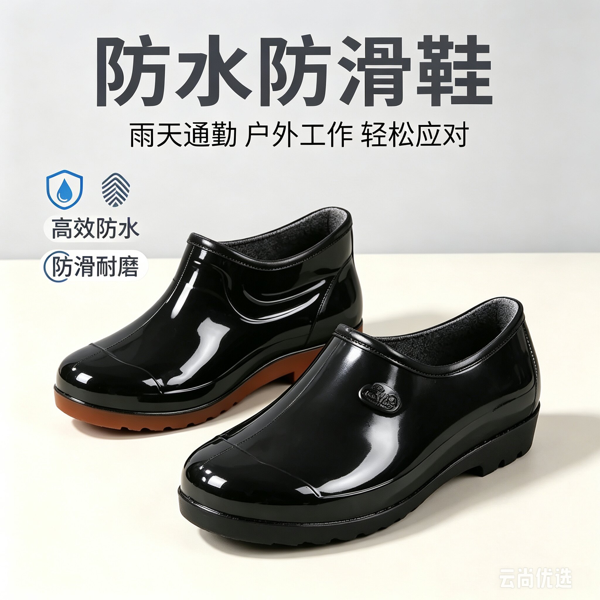 男士防水雨鞋厨房浴室休闲
