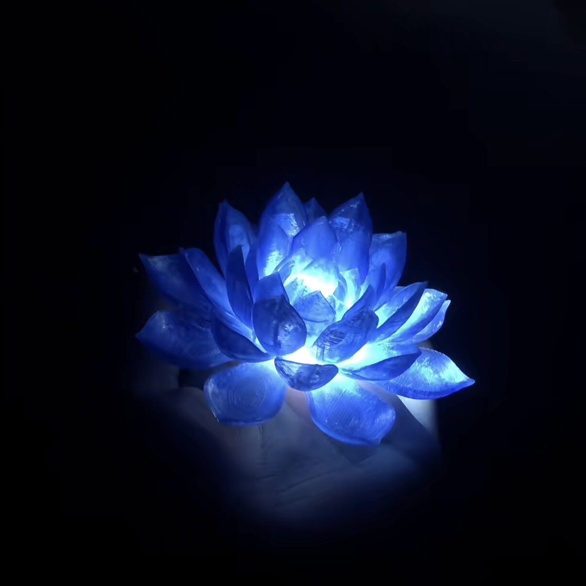 悬浮水晶莲花灯手工diy材料包中秋节荷花灯桌面装饰摆件情侣礼物