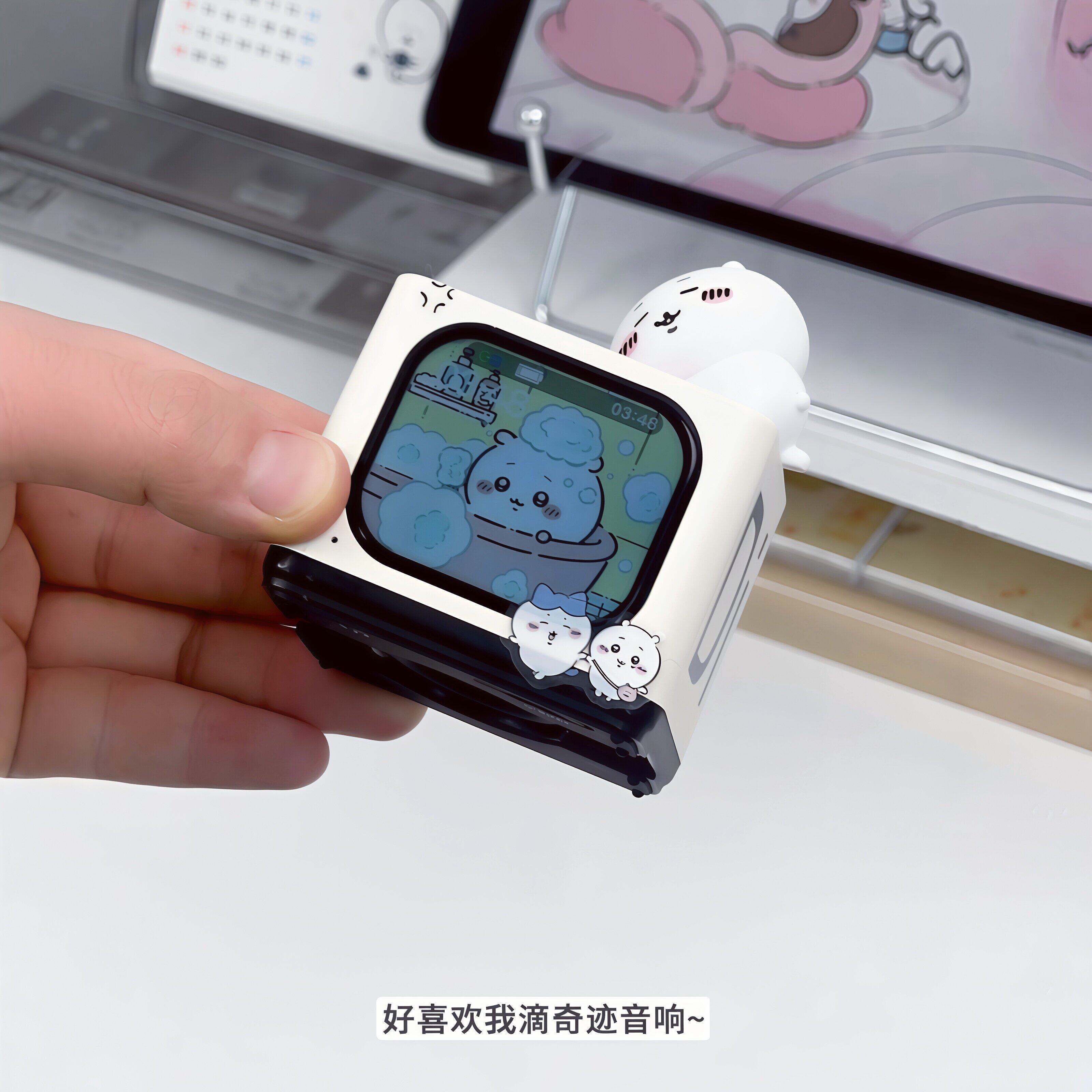 AI智能音箱迷你便携闹钟日历