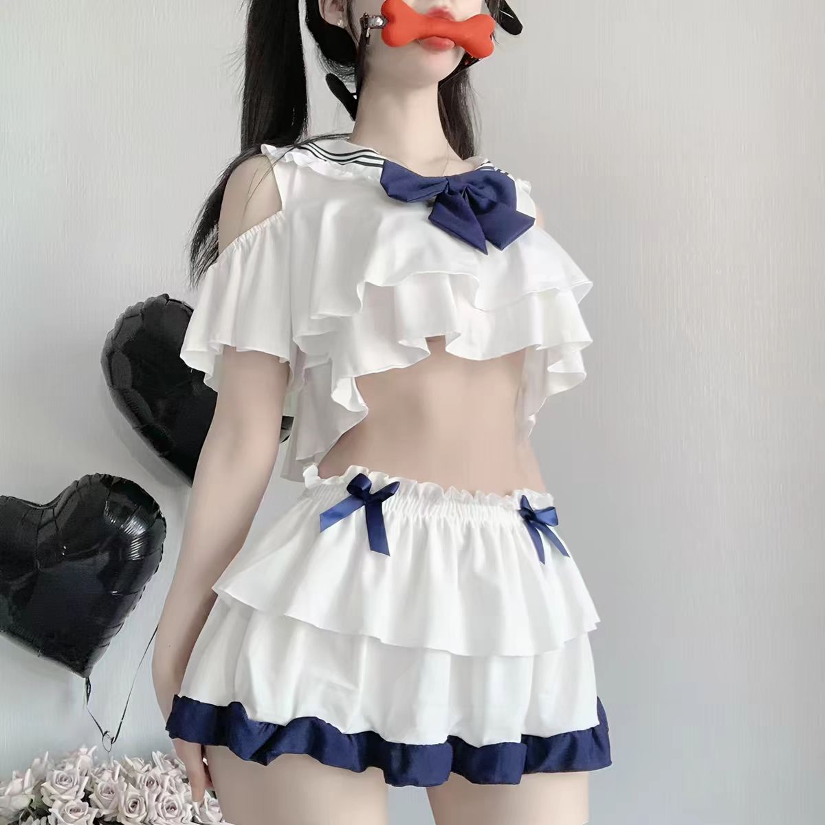 甜妹专属清纯JK睡衣套装水手服女