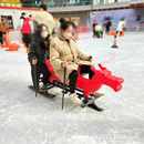 冰车户外滑冰车成人儿童冰爬犁冰上运动雪橇小鹿冰车多人龙舟滑冰