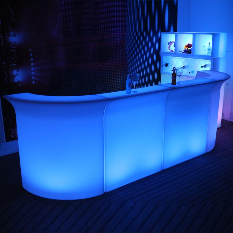 需定制酒吧发光吧台前台酒店宴会接待台户外露天可移动鸡尾调酒台