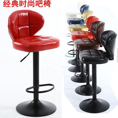 需定制欧式升降吧台椅手机柜台酒吧椅前台接待会客椅子旋转收银高