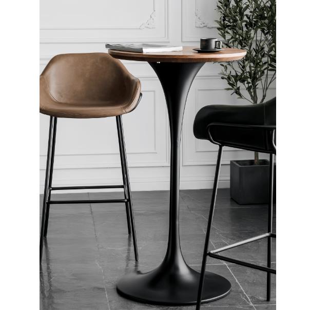 需定制现代简约家用圆吧台桌北欧风创意时尚酒吧桌网红可定制高脚