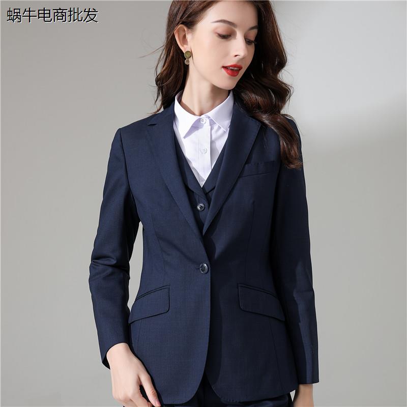光大新款女西裤藏蓝色行