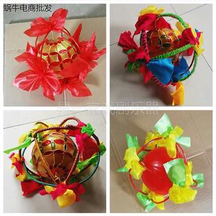 成人幼儿童舞狮球引狮球舞狮子绣球舞龙狮灯红社火表演出道具包邮