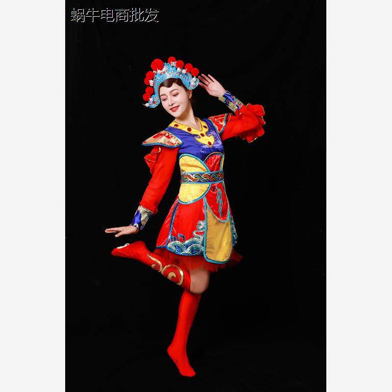 京剧服装女花旦戏服演出服民族队中国鼓服成人鼓服中国风舞服