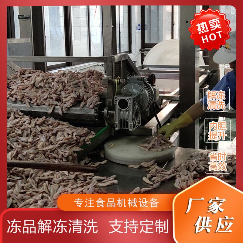 全自动鸡爪解冻机提升式鱼虾冻肉冻品解冻机器设备肉品恒温解冻机