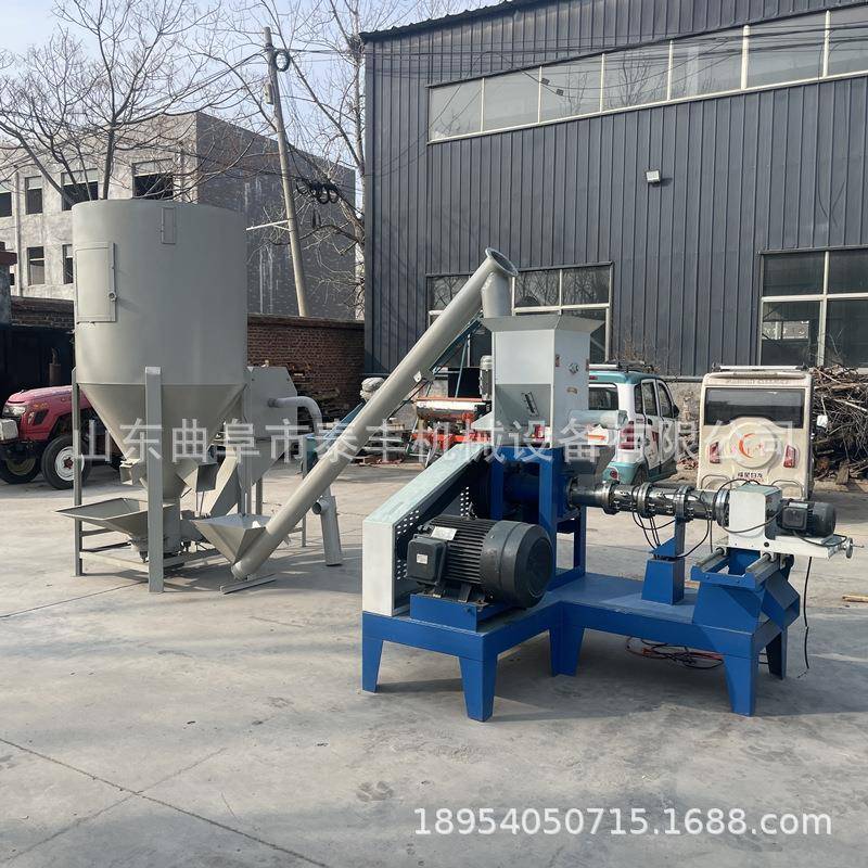 水产饲料颗粒机鱼饲料颗粒膨化机猫粮狗粮机漂浮颗粒膨化