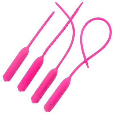 硅胶男用吗眼震动按摩棒硅胶扩张器腿部静音解压玩具释放压力道具