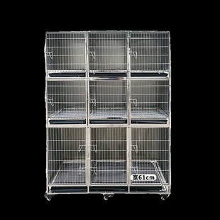 宠物店寄养笼住院不锈钢多层隔离狗笼宠物柜组合展示笼猫笼小胖子