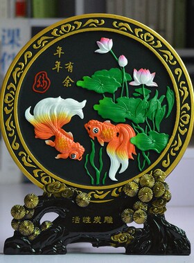 优选酒柜装饰品小摆件高档家居客厅炭雕工艺品玄关电视柜乔迁新居