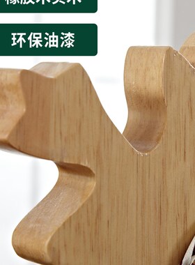 麋鹿摆件家居饰品创意动物实木玄关桌面J客厅乔迁新居酒柜摆设礼