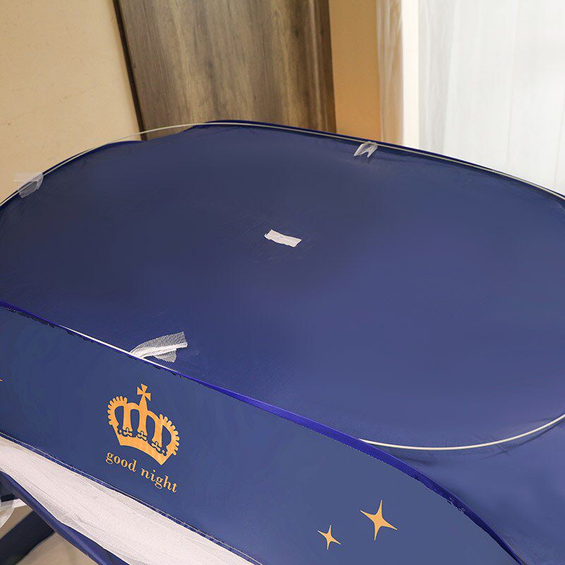 新款蚊帐家用蒙古包免安装卧室防摔儿童1J.5m2米床双人全封闭纹账