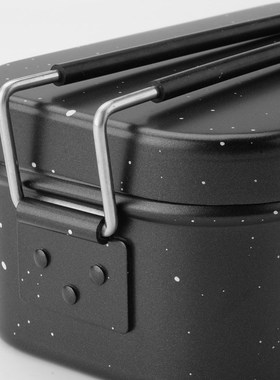 户外煮饭饭c盒 餐具野营露营便携日式便当盒 食品级特氟龙TPFE涂