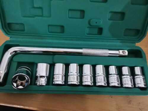 E型套筒套装e1024大飞接口花型套头弯杆汽修六花键扳手工具12.5