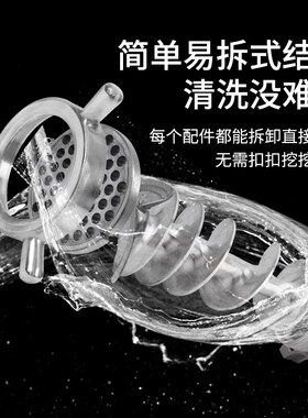 电动不锈钢32号绞肉机头碎骨机绞碎鸡骨架鱼辣P椒灌肠机打肉泥肉