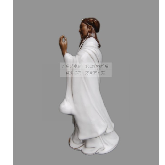 孔明陶瓷摆件园林假山盆景摆x件三国人物造景装饰家居书桌台工艺