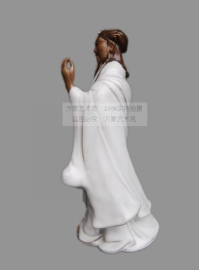 孔明陶瓷摆件园林假山盆景摆x件三国人物造景装饰家居书桌台工艺