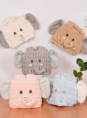 儿童干发帽女孩202o2新款可爱卡通浴帽洗头超强吸水速干宝宝套头