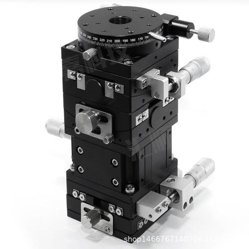 精密XYZABRi六轴微调位移平台60光学手动平移倾斜升降旋转微调滑