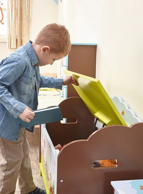 teamson纷朵奇宝宝玩具收纳箱幼儿H园玩具柜角柜储物柜大容量整理