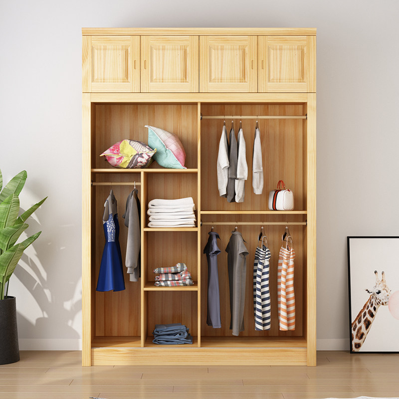 顶柜二门三门顶箱四门五门实木松木吊柜I全实木简约现代家用储物