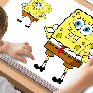 海绵宝宝儿童涂色本画画本男孩女孩幼儿园涂鸦本启蒙填色绘画本