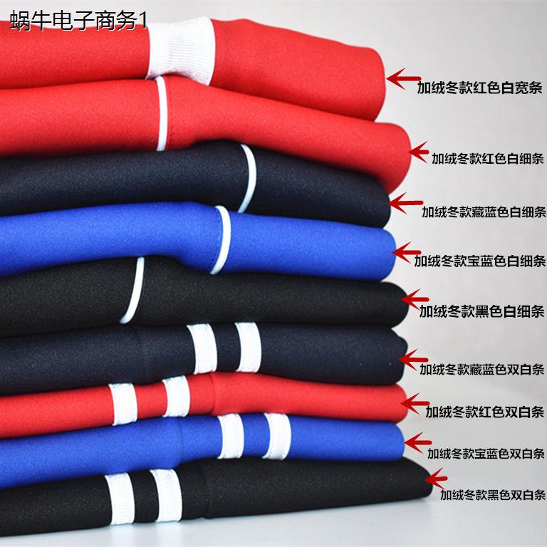 加绒高中学生一条杠蓝色