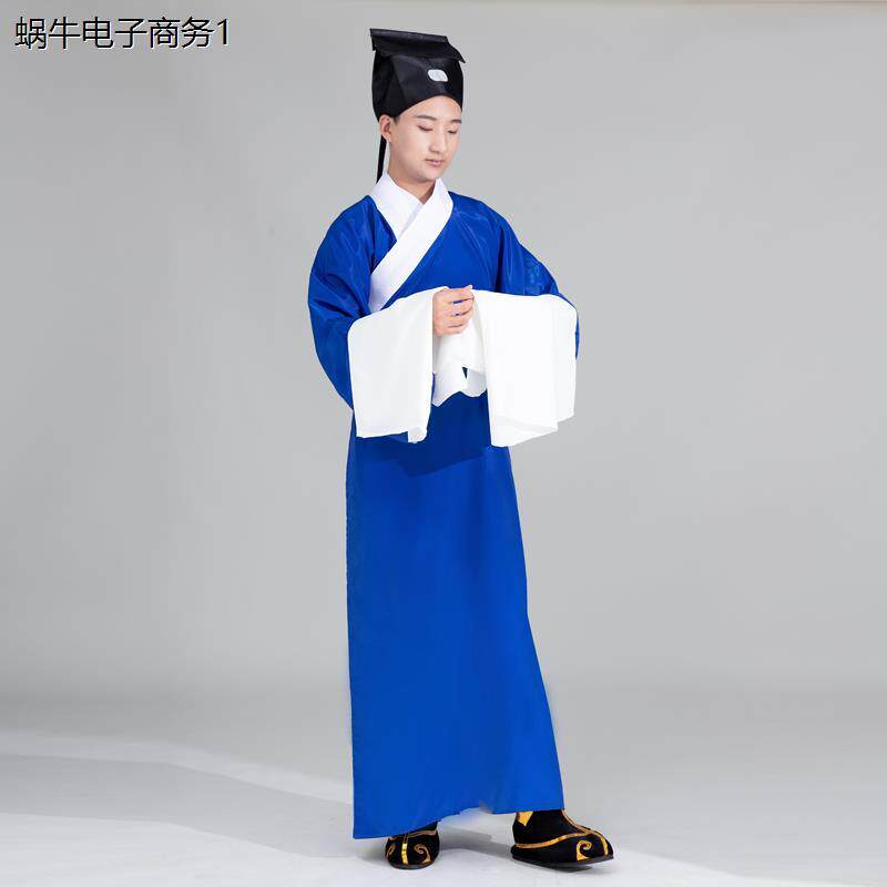 京剧戏曲服装袍素老生褶