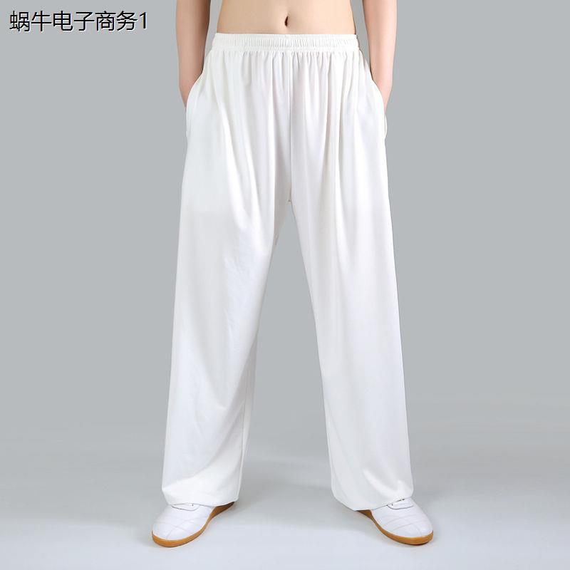太极裤男棉麻锦武术服装