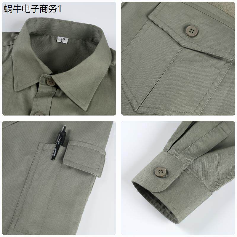 纯棉夏季长袖电工劳保服
