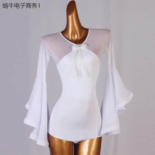 新连体上衣喇叭袖国标舞