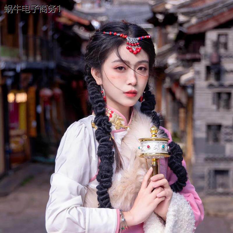 藏族汉服额饰眉心坠头异
